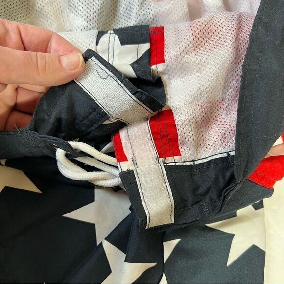 US Polo Ralph Lauren  Swim Trunk Short Mens M American Flag Star Stripe - Picture 14 of 16